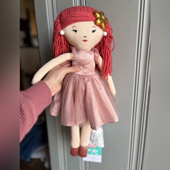 LOT of 2 Disney Ariel AND Moana Pillowfort Pink Throw Pillow Plush Dolls NEW - Picture 2 of 8